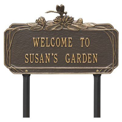 Dragonfly Garden Bronze Dedication Plaque